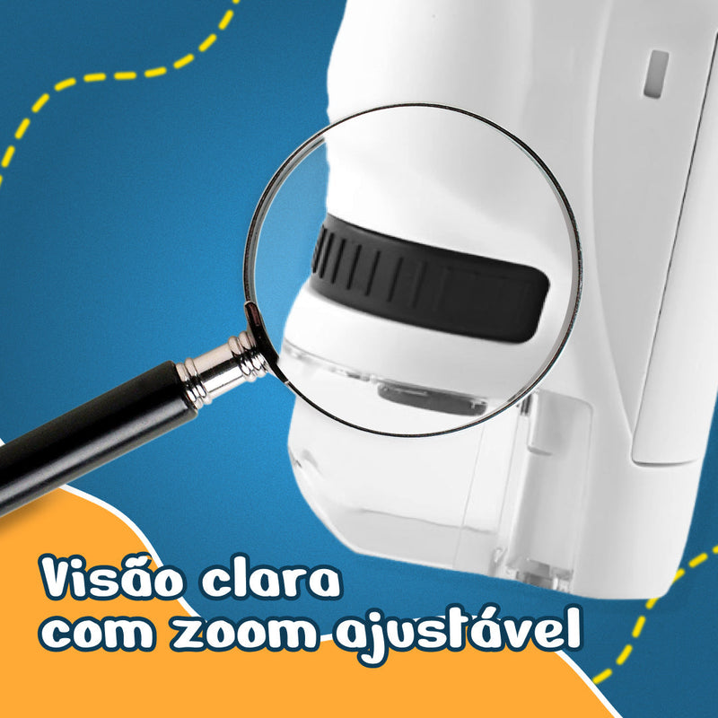 (Black Friday🔥) Mini Microscópio Portátil Infantil 120x