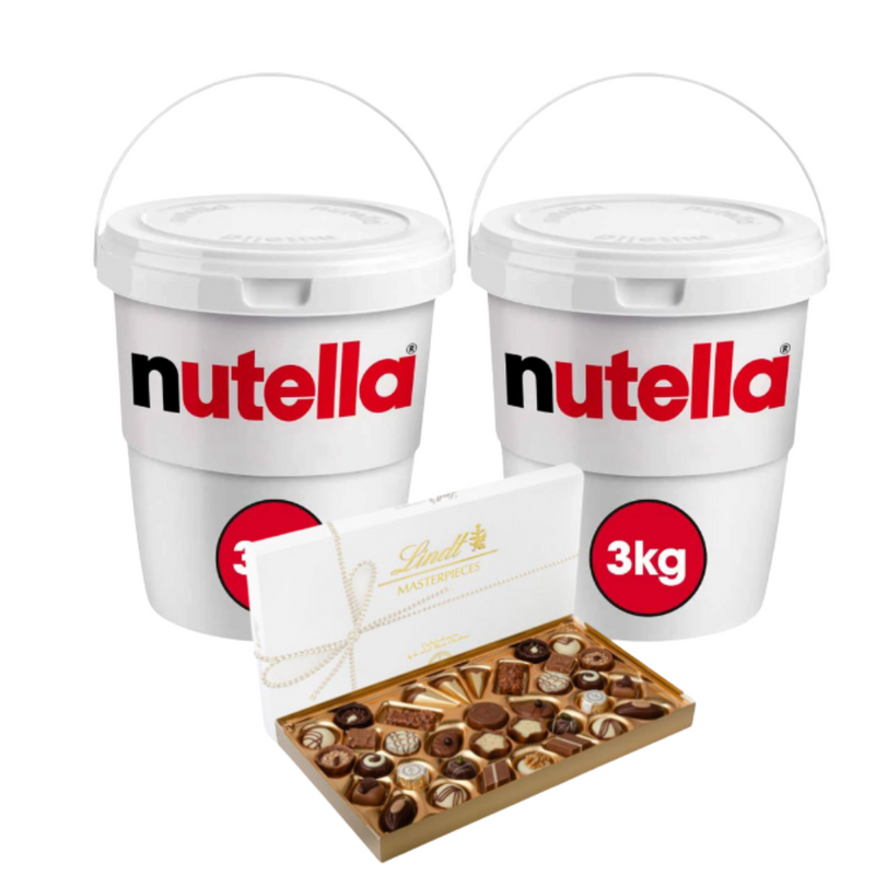 2 Baldes Nutella 2x3kg + Brinde Lindt